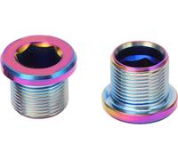 Vis de manivelle de vélo, métal inoxydable, écrou de pignon, vis de fixation de bras de manivelle pour vélos de course, 2 pièces, multicolore