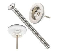Vis de montage de rechange M6x60 pour soupape d'évacuation d'évier, utilisable universellement pour Ø 62.5 mm - 1 1/4 pouce et 70 mm - 1 1/2 pouce, en acier inoxydable SS201, vis pour évacuations