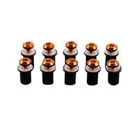 Vis de Montage Pare-Brise Moto Pour DORSODURO 1000 1200 CAPONORD ETV1000 EVT1200 Boulons De Fixation, Moteur, Écrous M5, Pare-brise, Vis(10Pieces orange)