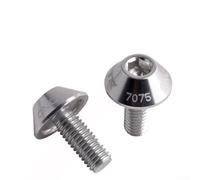 Vis de montage pour porte-bouteille de vélo fabriquées en alliage d'aluminium anodisé 7075, usiné CNC avec précision, lot de 2 pour fixation de porte-bouteille de vélo (argenté)
