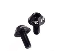 Vis de montage pour porte-bouteille de vélo fabriquées en alliage d'aluminium anodisé 7075, usiné CNC avec précision, lot de 2 pour fixation de porte-bouteille de vélo (noir)