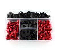 Vis de moto Compatible Avec Yamaha Pour MT07 FZ07 MT09 FZ09 Tmax500 XJR400 FJR1300 M6 Pour M5 Kit De Boulons De Carénage De Moto Clips De Fourreau