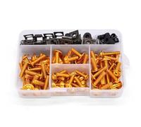 Vis de moto Compatible Avec Yamaha Pour WR250F Pour YZF-R1 Pour FJR1300 Pour FZ1 175PCS Kit Boulons De Carrosserie De Carénage Clips Vis Ecrous