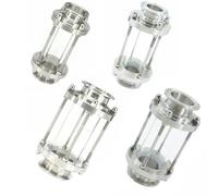 Vis de niveau débit sanitaire en acier inoxydable 304 avec virole Tri Clamp 1,5 pouce, dioptrie, qualité hygiénique, 143 PSI (pour tube diamètre extérieur 19 mm)(Fit Tube OD 32mm)