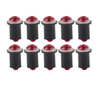 Vis de Pare-Brise, 10pcs caoutchouc et en acier écrous de pare-brise Universel Moto Pare-Brise Pare-Brise M5 Vis Hexagonales Int¨¦rieures(Rouge)