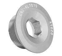 Vis de Pédalier, Capuchon de Support de Boulon de Fixation de Bras de Manivelle de Vélo en Alliage d'Aluminium pour Le Vélo de Route de Montagne(Argent)