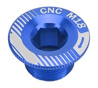 Vis de Pédalier de Vélo, M18 Boulon de Fixation de Manivelle de Vélo en Alliage D'aluminium Vis de Bras de Manivelle de Vélo Résistant à l'usure Boulon de Bras de(Cache manivelle M18 Bleu)