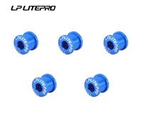 Vis De Pignon De Vélo 6.5/8.5mm,Simple/Double Chaîne,Filetage De Plaque,Pour Vtt,Section De Manivelle De Vélo De Route - Type 5 Pcs Blue-8.5mm