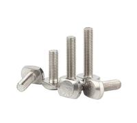 vis de plaque de pression insérée en forme de t, Boulons en T de goulotte à fente GB37, acier inoxydable 304, M5-M12, tête marteau 8 70mm(M6x8mm-5pcs)