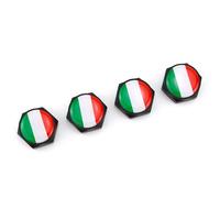 Vis De Plaque D'immatriculation En Métal Pour Vw Bmw Audi Toyota Honda Alfa Romeo,4 Pièces,Drapeau Britannique,Usa Italie Allemagne,Accessoires De Voiture - Type Italy Black