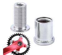 Vis de plateau de vélo de route VTT Pignon fixe Boulons en acier pliables | Attaches métalliques à haute dureté conçues avec une résistance de couple pour remplacer en toute sécurité le pédalier simple