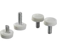 Vis de poignée Vis À Pouce M4 M5 M6 En Acier Inoxydable, Filetage Métrique, Bouton Main, Boulon Moleté, 10 Pièces