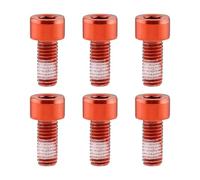 Vis de Porte-Bidon 6 Pièces de Fixation à Tête Hexagonale Montage Support | Boulons M5 de Cage Porte-Bidon Pour support fixation porte-bagages cyclisme hommes femmes vélo route et VTT
