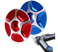 Vis de Potence de Vélo, 2 pièces, Capuchon Supérieur de Casque de Vélo, Vis d'Arbre de Vélo Vis à Cône de Vélo en Acier Inoxydable, pour potence de vélo, en acier inoxydable, Multicolore, 28,6 mm