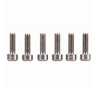 Vis de potence Klanata dorées, lot de 6 vis de potence fixes en alliage M5 x 16 mm, vis hexagonales coniques, vis de couvercle de casque, potence de vélo (Tu colore)