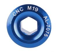 Vis de protection pour pédalier de vélo de route M19 M20 en alliage d'aluminium CNC compatible avec FC 4500, FC 5600 et PROWHEEL (M19 bleu)