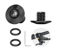 Vis de purge d'air pour vélo Shimano, vis de purge, vis à joint torique, couvercle d'huile pour corps de vélo, TC4, vis en alliage de titane, compatible avec Shimano XT SLX Zee Deore LX (M5 x 10 mm)