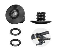 Vis de purge pour Shimano - Vis de purge de vélo - Vis de bouchon d'huile à joint torique pour corps de vélo divisé Vis en alliage de titane TC4 Compatible avec Shimano XT SLX Zee Deore LX (M5 X 10 mm