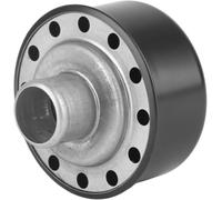 Vis de purge ronde avec tuyau de 1 pouce pour trou de 1/4" dans le bouchon de valve, bouchon de valve rond, vis de purge ronde en remplacement pour SBC BBC SBF 327 350 302 454 502 (noir)