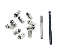 Vis de purge Vis d'échappement Taraud et foret hélicoïdal f Valve d'air complète et joint torique en acier inoxydable(10pce screw)