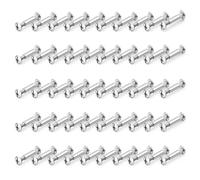 Vis de Raccordement pour Meubles M4 Vis de Connexion pour Meubles avec Boulon pour Connecter Meubles Armoires Placards Bois 50 Pièces