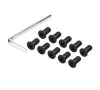 Vis de rechange en acier inoxydable pour trottinette électrique Ninebot ES2 ES3 ES4, kit de boulons de montage mât à base avec clé, kit de matériel noir
