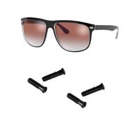 Vis de rechange pour kit de réparation de lunettes de soleil Ray B4147 BR4184 RB4190 RB4175 (lot de 4), tournevis (noir)
