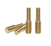 Vis de réduction, inserts filetés, vis conversion M4 M5 M6 M8 M10 M12, filetage métrique en laiton, convertisseur à double extrémité, boulon for adaptateur caméra(M8x20 to M10x20(2pcs)