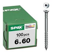 Vis de réglage 6 x 60 mm, 100 pièces, tête plate, T-STAR plus T30, vis de fixation, 4CUT, WIROX - 0161010600603