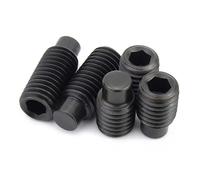 Vis de réglage à douille hexagonale noire DIN915, boulon convexe sans tête M2.5 M14 M16, niveau 12.9 en acier(60mm,1pc M16)