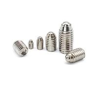 Vis de réglage à pointe à bille, Vis à piston bille hexagonale paquet de 85 pièces en acier inoxydable 304 M3-M8(8mm,M5 20pcs)