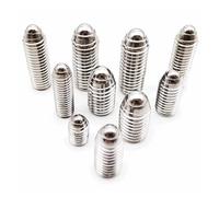 Vis de réglage à pointe à bille, Vis de réglage piston à bille ressort douille hexagonale en acier inoxydable A2-70 304, paquet M3 M16(12mm,M5 10pcs)