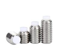 Vis de réglage d'arrêt de piston en plastique d'acier inoxydable 304/boulons tampon principaux en Nylon M3-M12(10pcs M3x6x1.7x1)