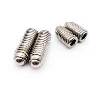 Vis de réglage du piston à bille en acier inoxydable | Tailles multicolores : utilisées for les luminaires et les machines, 50 pièces(Silver,8MM-M12)