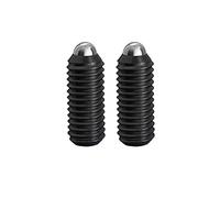 Vis de réglage du piston à ressort bille en acier inoxydable 304 | Multicolore, Tailles, Acier inoxydable 304, 50pcs(Black,M4x10)