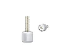 Vis de réglage en caoutchouc plastique for panneau latéral de carte mère d'ordinateur 10/20 M3 M4 6# -32(Straight White,M3x6(20pcs))