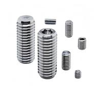 Vis de réglage hexagonales en titane TC4, boulon, vis de réglage hexagonale sans tête à extrémité plate, M2/2.5/3/4/5/6/8/10/12/16(M8X30mm)