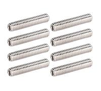 Vis de Réglage, Kit d'assortiment de Vis de Réglage A2-70 Kit d'assortiment de Vis sans Tête en Acier Inoxydable 50 Pièces Ensemble de Fixations de Matériel de Vis de Réglage