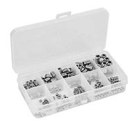 Vis de Réglage, Kit d'assortiment de Vis de Réglage Vis sans Tête Vis 245 Pièces Vis de Réglage sans Tête Ensemble de Fixations à extrémité Concave à Douille Hexagonale en Acier