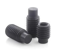 Vis de réglage M3 M4 M5 M6 M8 M10 M12 en acier au carbone classe 12,9, à extrémité convexe, vis hexagonales internes noires, métaux sans tête, largement utilisées(M3 x 12 (50pieces))