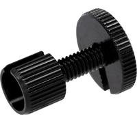 Vis de réglage noire anodisée, pour câble de M6 x 22, fendue - Simson S51, S50, SR50, Schwalbe KR51, SR4