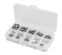 Vis de Réglage, Vis sans Tête Kit d'assortiment de Vis de Réglage de Vis en Acier Inoxydable 245 Pièces Jeu de Vis de Réglage sans Tête Fixations à extrémité Concave à Douille