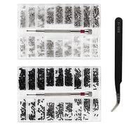 Vis De Réparation Set Vis De Lunettes 1000pièces Kit d'Assortiment De Petites Vis En Acier Pour Lunettes Ordinateur Portable Lunettes Bijoux Montres Appareil Photo