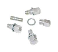 Vis de roue chromées 14 x 150 à portée plate pour jantes US - 4 pièces