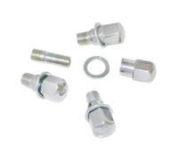 Vis de roue chromées 14 x 150 à portée plate pour jantes US pour VOLKSWAGEN Combi Split Brazil (1957-1975) - 4 pièces