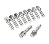 vis de roue de voiture Compatible Avec BMW Pour Série 3 X1 X3 X5 X6 X7 10 Pièces Boulons Roue Voiture Écrous Goujons 28/35/40/45/50 Mm Allonger Les Boulons Roue En Acier M14 X 1,5 M12*1,5 M14*1,25 M12