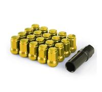 vis de roue de voiture Compatible Avec Chevrolet Pour Camaro Pour Corrette Pour Cruze Écrou Roue À Extrémité Fermée En Fer Rayons Roue Heptagonaux Écrous Verrouillage Longueur 32MM M12 * 1.5 20 Pièces