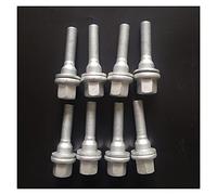 Vis de Roue,Jeu de Goujons de Roue M12 X 1.25 Roue Longues Longues Boulons De Siège Plat Lave-Linge Pneus Utilisation Adaptée pour Citroen Peugeot 301 3008 308 406 607(8 PCS)