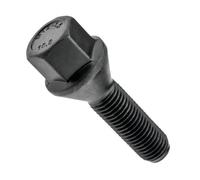 Vis de roue, M12x1.50, longueur du filetage : 35mm, collet conique, SW17, noir