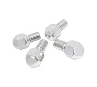 Vis de roues chromées 14 x 1,5 x 20 mm Sphériques - 4 pièces